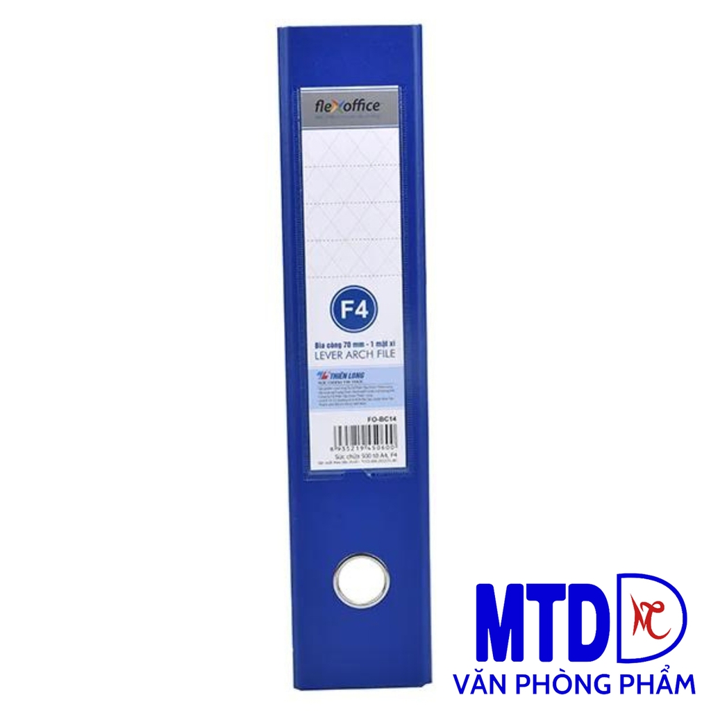 Bìa còng Thiên Long 70F4 FO-BC14 (1ms) xanh đậm