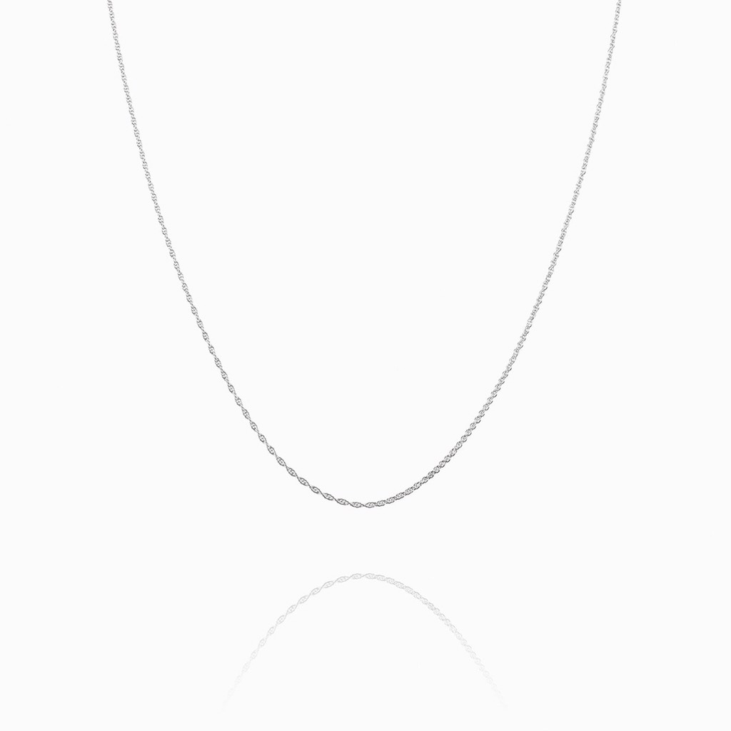 Dây chuyền trơn - Dạng xoắn - Bạc
