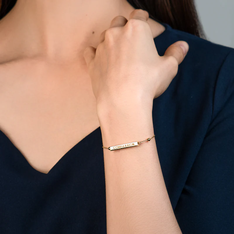 Lắc tay Đức Hạnh Thanh Cao Chân Thiện Nhẫn - 14K