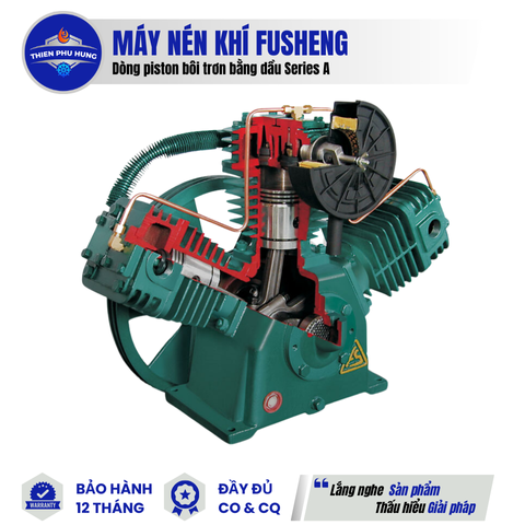 MÁY NÉN KHÍ KIỂU PISTON BÔI TRƠN BẰNG DẦU SERIES A