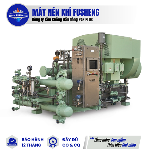 MÁY NÉN KHÍ LY TÂM KHÔNG DẦU DÒNG PAP PLUS FUSHENG