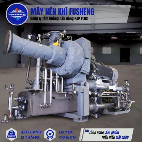 MÁY NÉN KHÍ LY TÂM KHÔNG DẦU DÒNG PAP PLUS FUSHENG