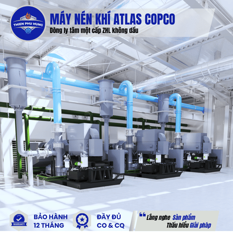 MÁY NÉN KHÍ LY TÂM MỘT CẤP ZHL ATLAS COPCO