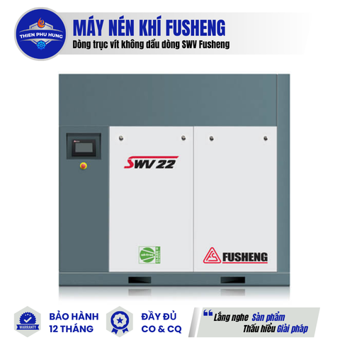 MÁY NÉN KHÍ TRỤC VÍT KHÔNG DẦU DÒNG SWV