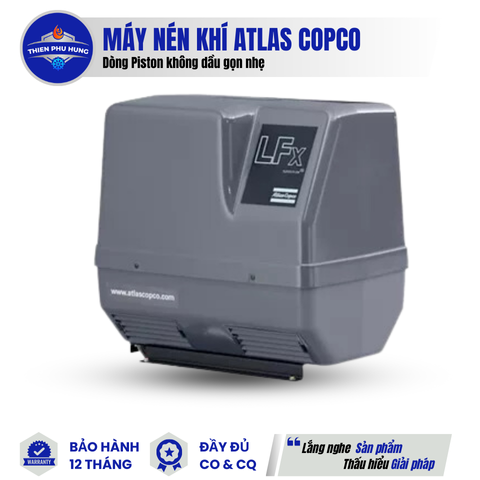 MÁY NÉN KHÍ PISTON KHÔNG DẦU GỌN NHẸ LFX ATLAS COPCO