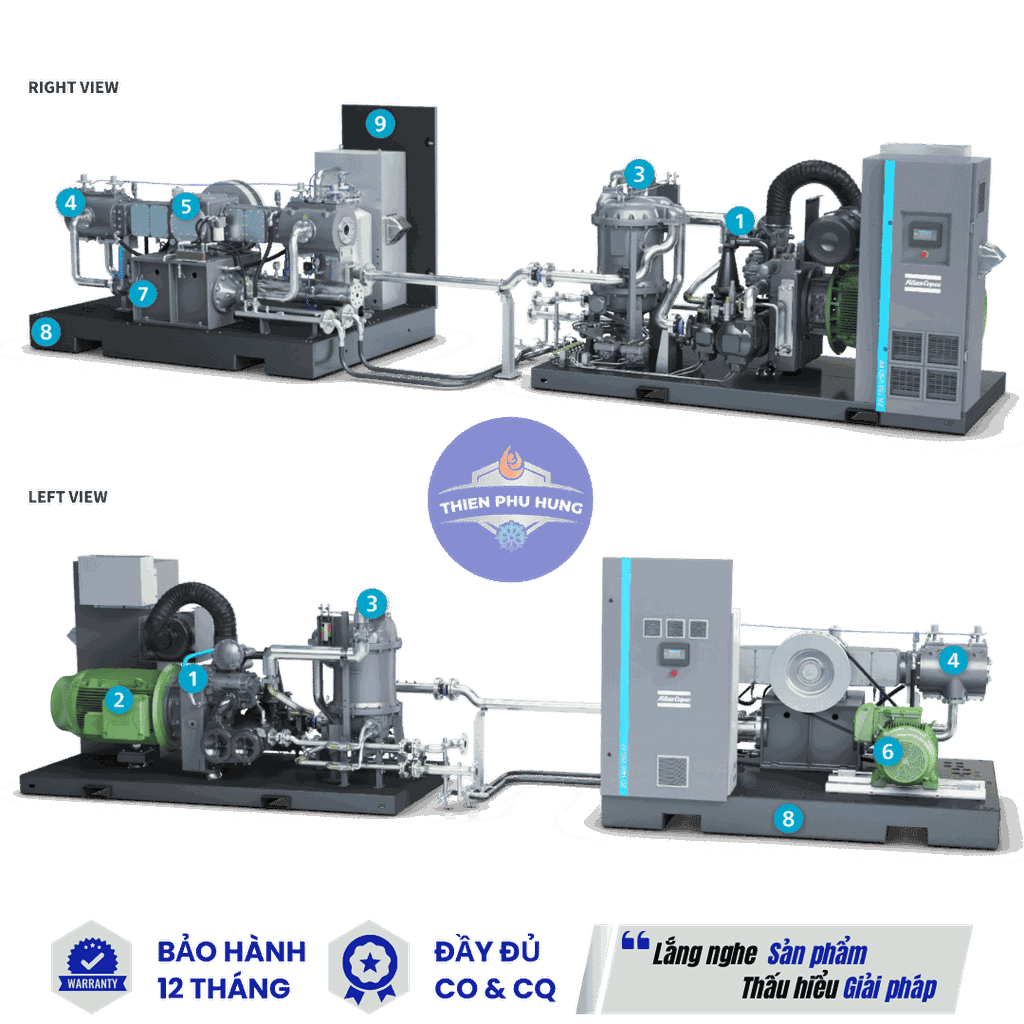 MÁY NÉN KHÍ TĂNG ÁP KHÔNG DẦU ZD (VSD) ATLAS COPCO
