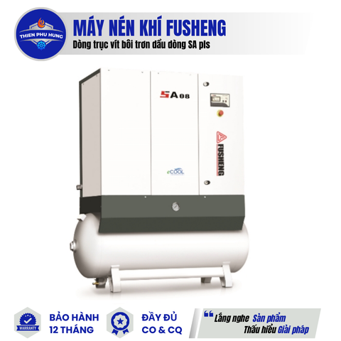 MÁY NÉN KHÍ TRỤC VÍT BÔI TRƠN DẦU DÒNG SA PLS