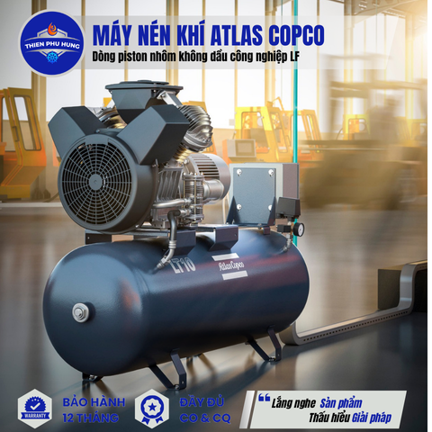 MÁY NÉN PISTON NHÔM KHÔNG DẦU CÔNG NGHIỆP LF ATLAS COPCO