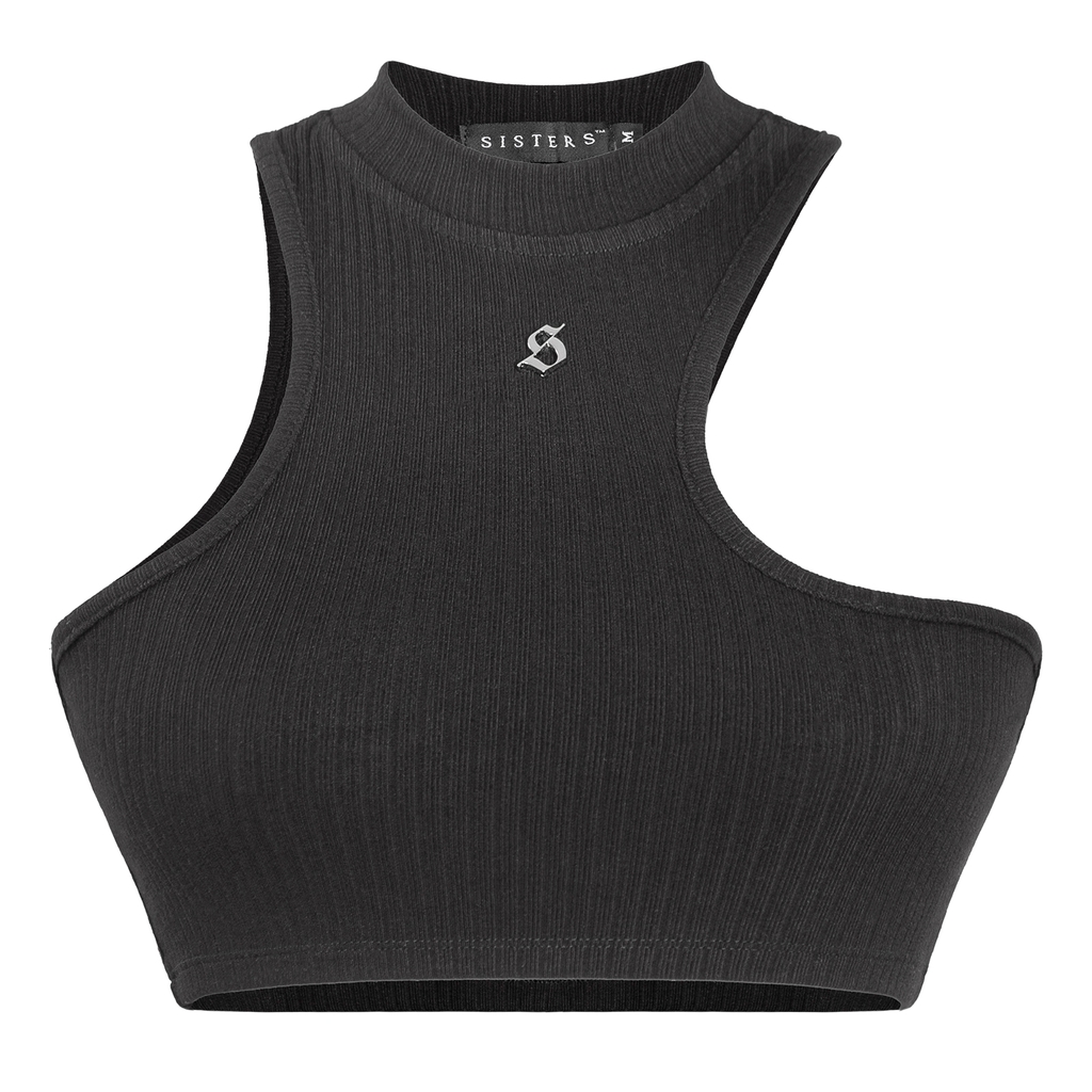 SISTERS Set áo len xẻ cổ váy lưng lật Lottie