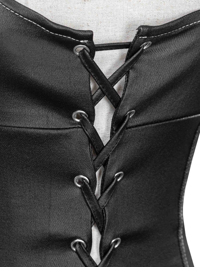 SISTERS Áo croptop đan dây corset Anastasia