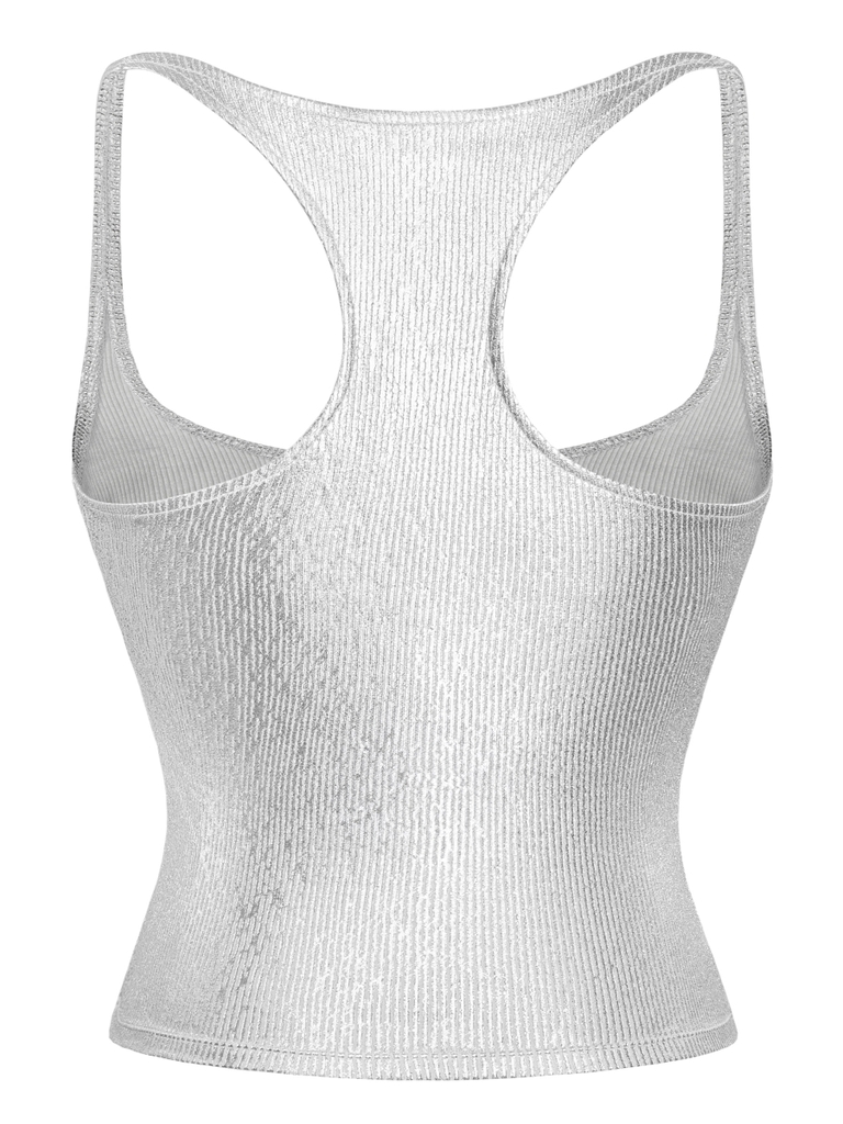 SISTERS Áo croptop ánh nhũ Asher