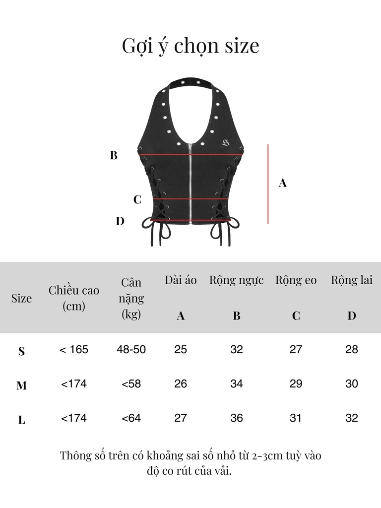 SISTERS Áo croptop cổ yếm đan dây Riveria - Trắng