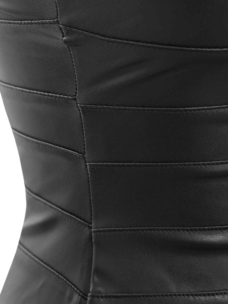 SISTERS Áo croptop da cúp ngực Goldie - Đen