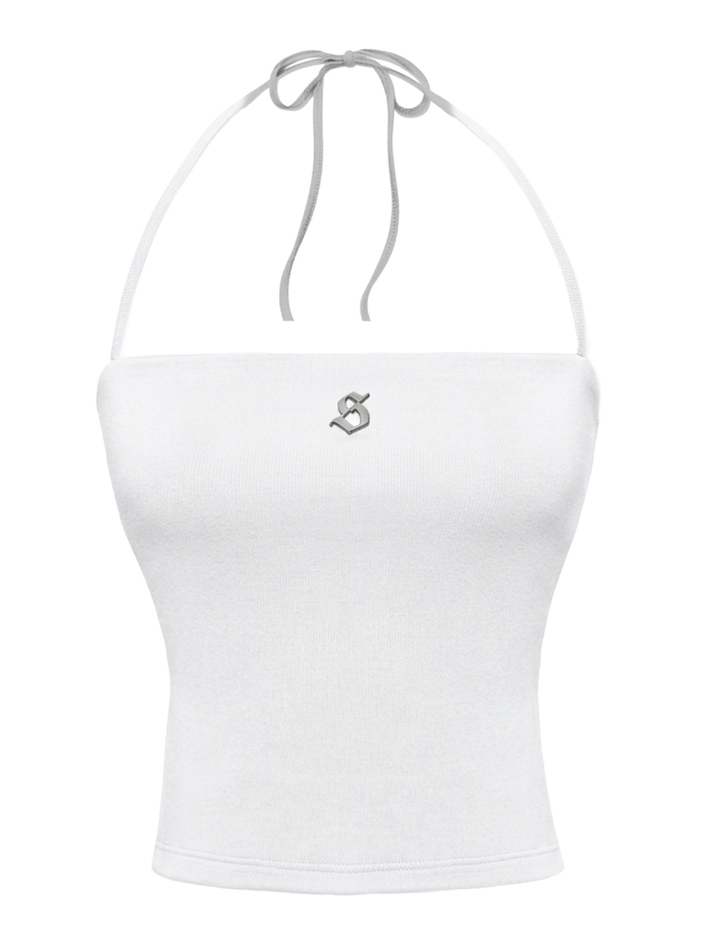 SISTERS Áo croptop cúp ngực hở lưng Dionne - Trắng
