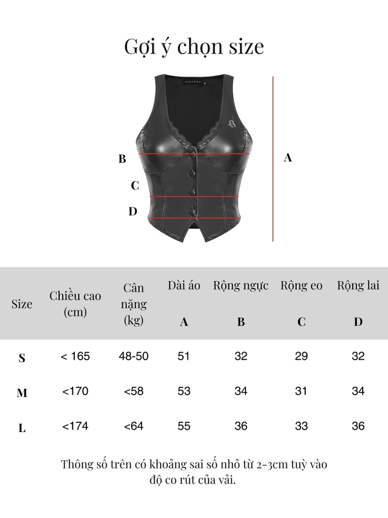 SISTERS Áo gile da Philippa