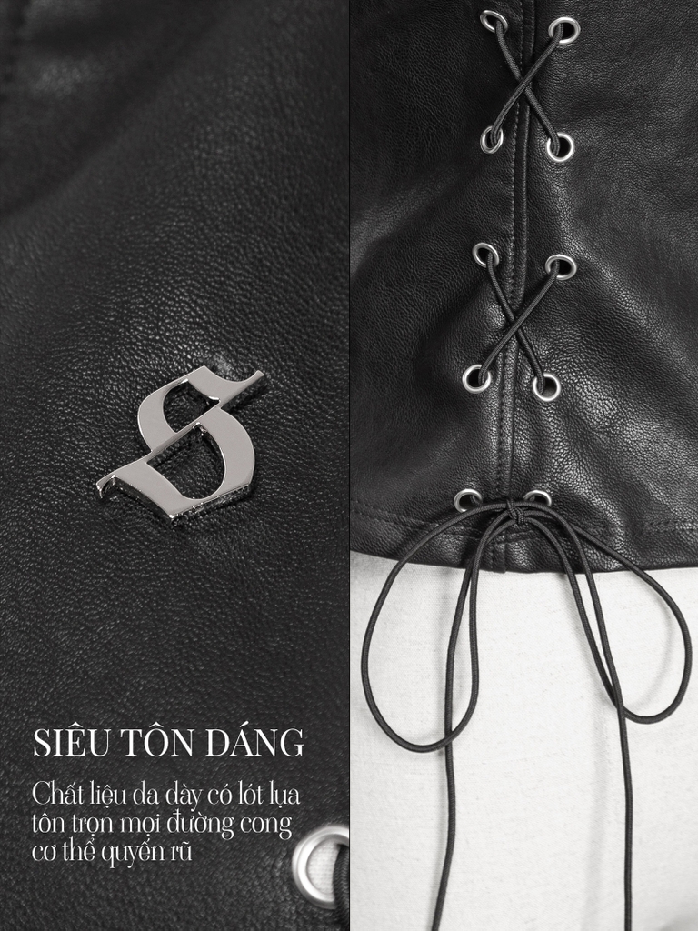 SISTERS Áo khoác da Georgina