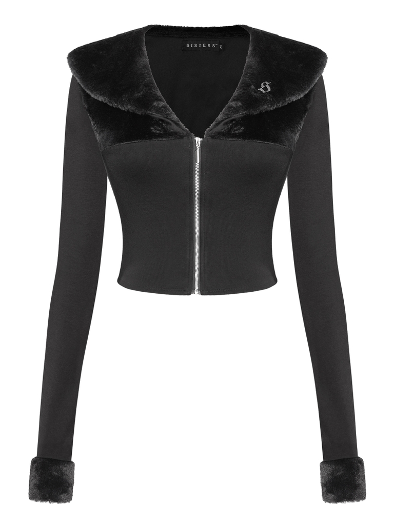 SISTERS Áo phối lông thỏ Helena