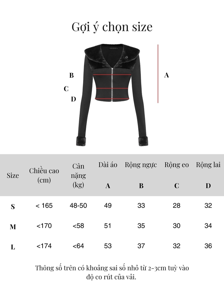 SISTERS Áo phối lông thỏ Helena