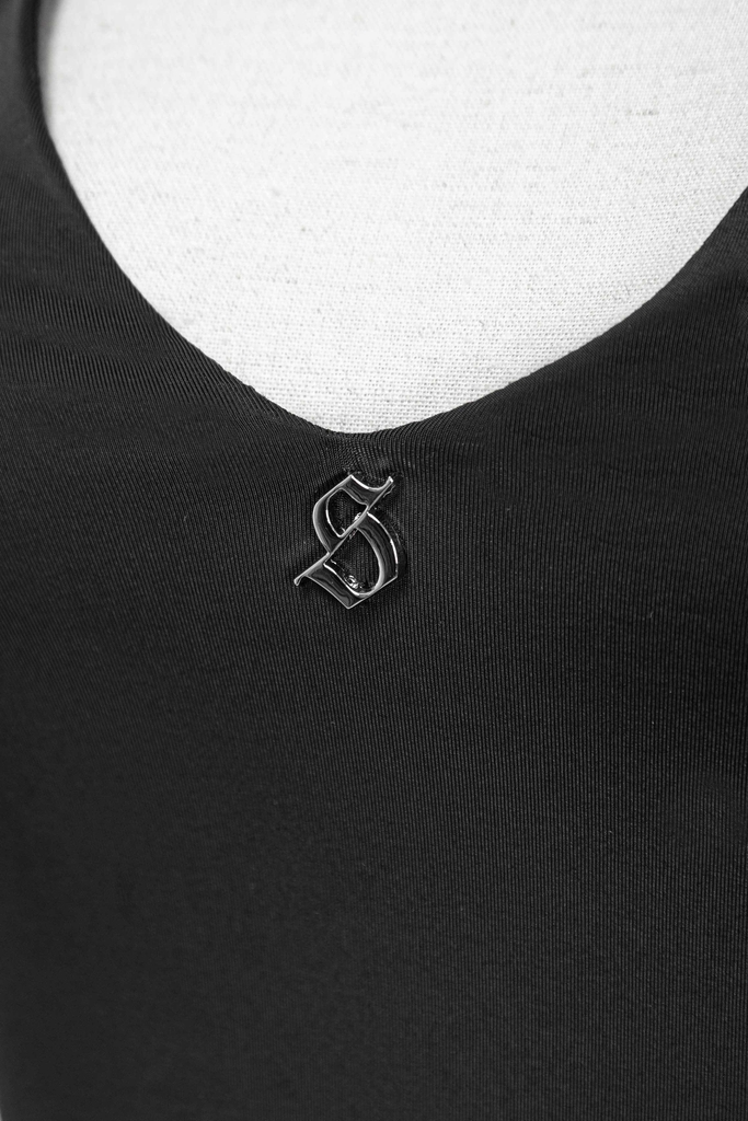SISTERS Áo croptop có mũ Anara - Đen