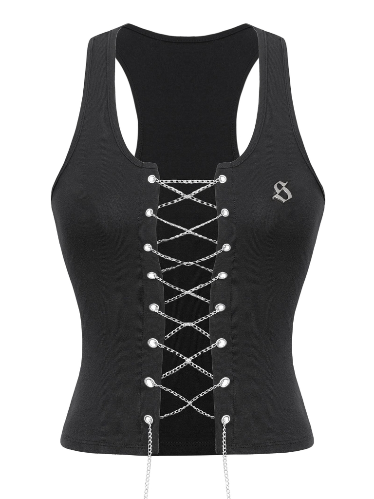 SISTERS Áo tanktop đan dây kim loại Irina