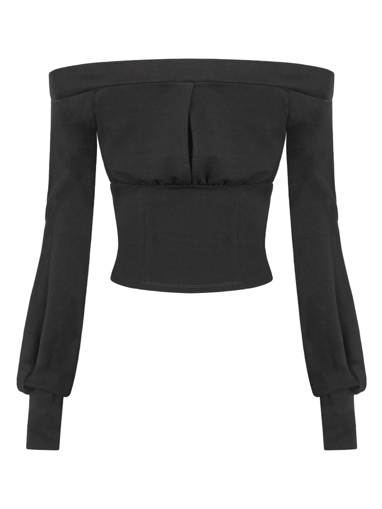 SISTERS Áo trễ vai dài tay Elise