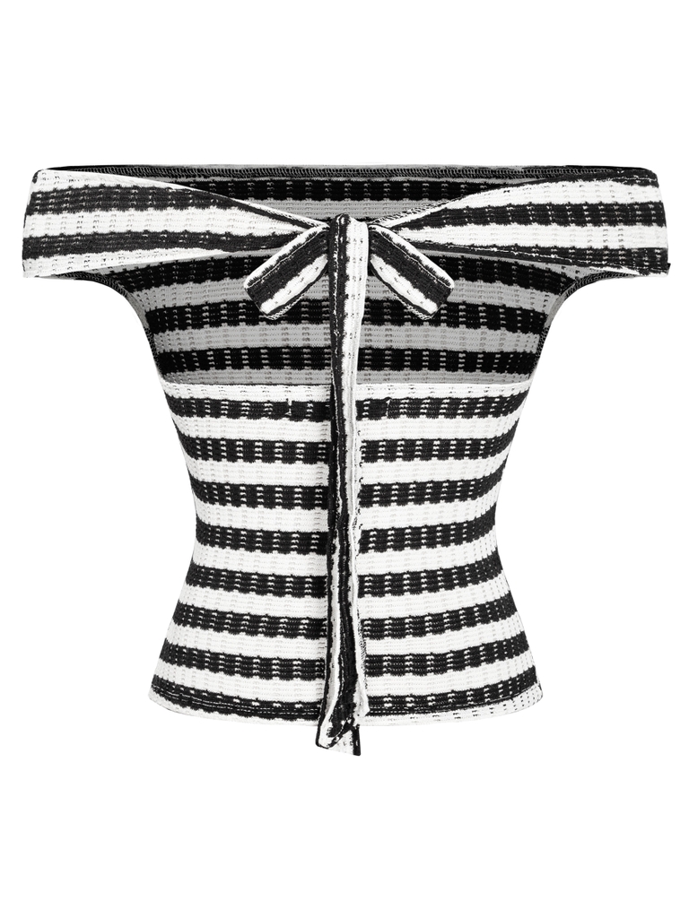 SISTERS Áo dệt len trễ vai Arlo