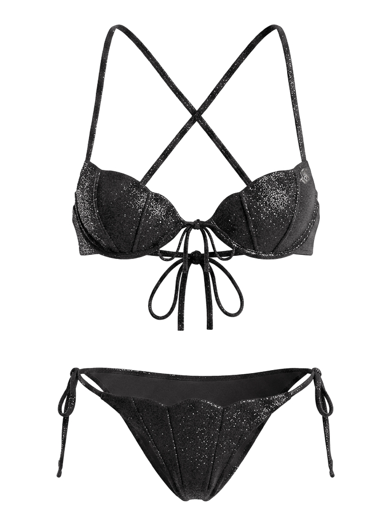 SISTERS Bikini 2 mảnh vỏ sò Pia - Đen