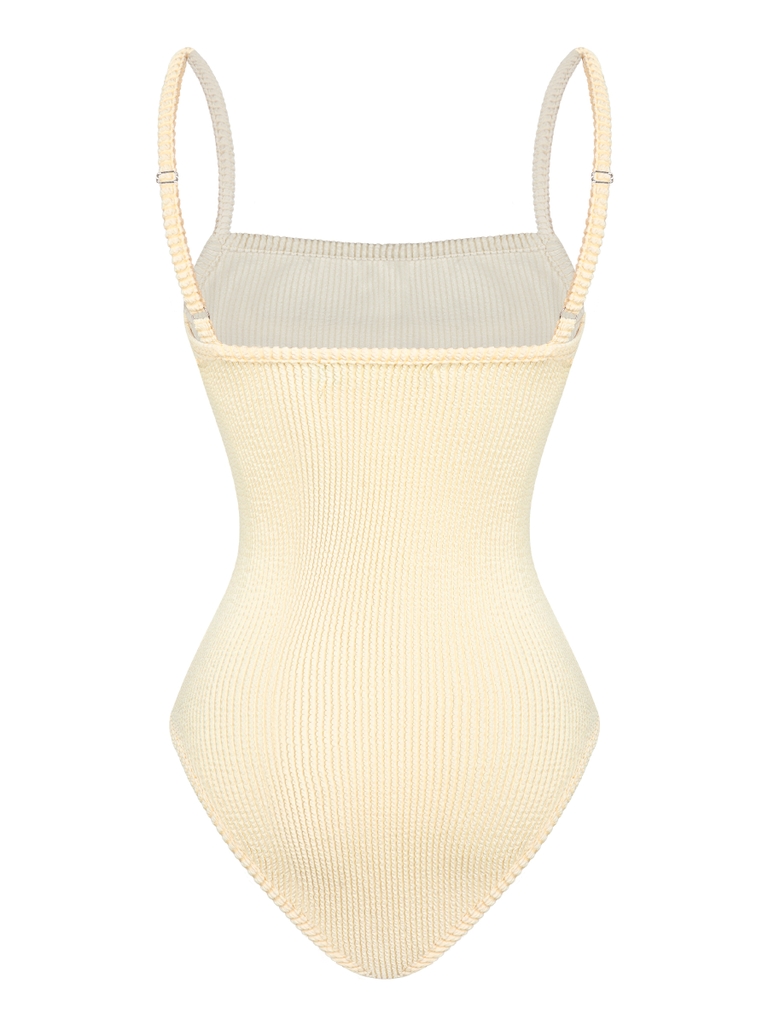 SISTERS Swimsuit thun đan len Katherine - Vàng bơ