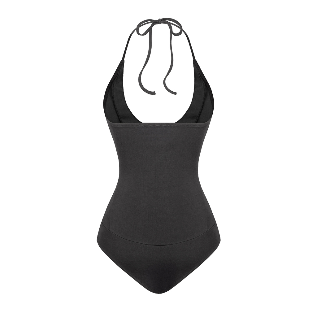 SISTERS Bodysuit cổ yếm Yedda - Đen