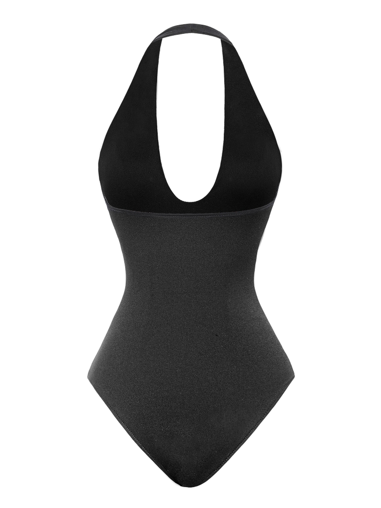 SISTERS Bodysuit cổ yếm khoét ngực Polaris
