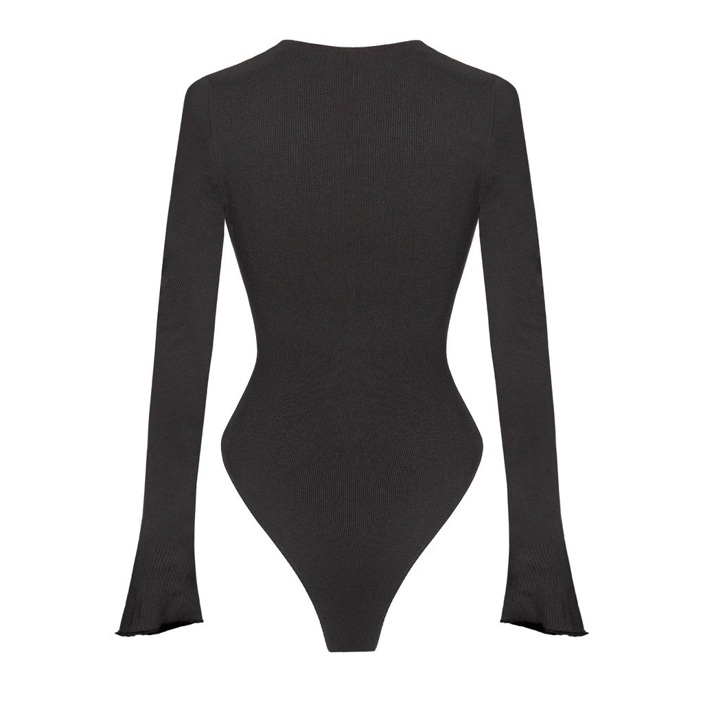 SISTERS Bodysuit xẻ cổ đan dây ngực Dionysus