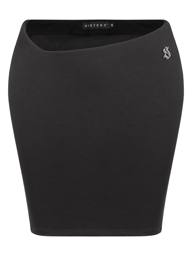 SISTERS Chân váy lửng cut-out hông Ursula - Đen