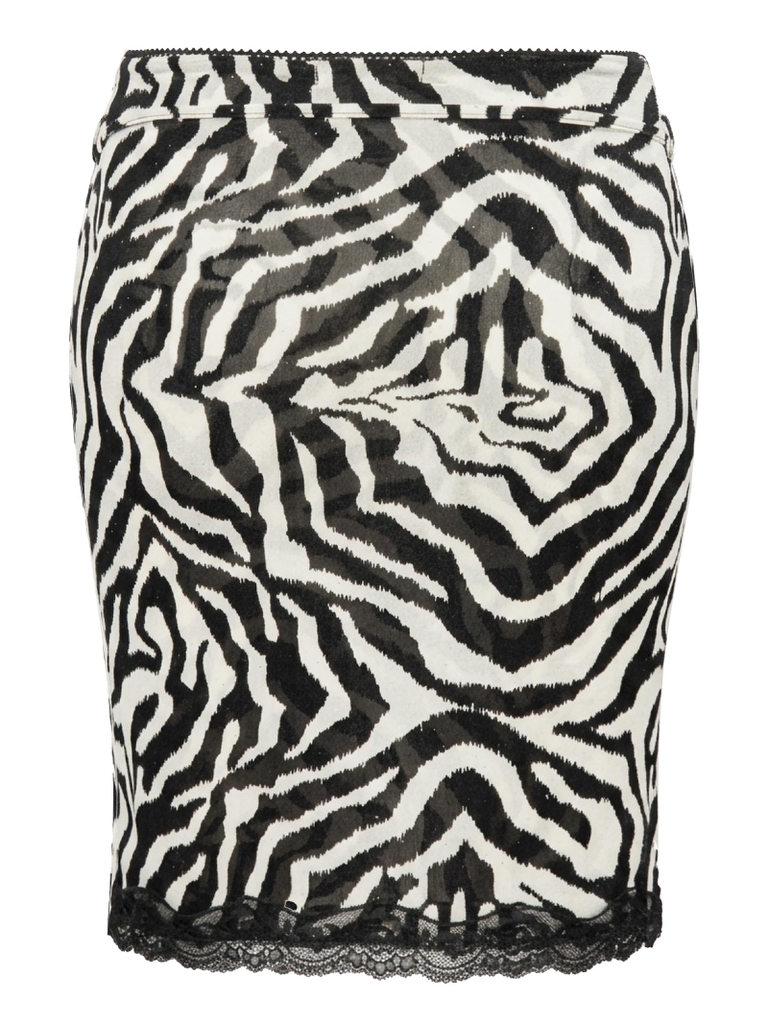 SISTERS Chân váy lửng xuyên thấu phối ren Zenobia - Zebra