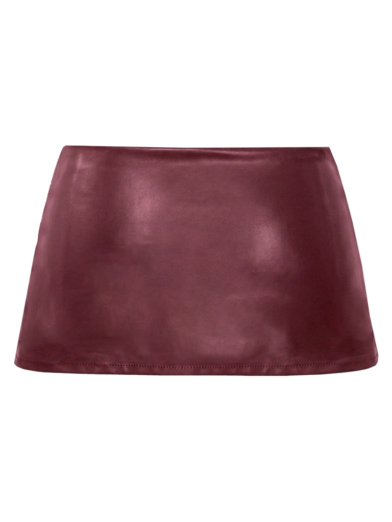 SISTERS Chân váy da Mini Skirt Keely - Đỏ