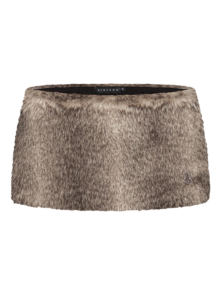 SISTERS Chân váy lông Hattie - Nâu