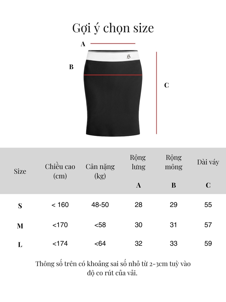 SISTERS Chân váy lửng Lucille