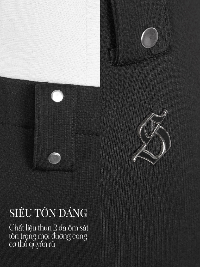 SISTERS Chân váy lửng Madeleine - Trắng