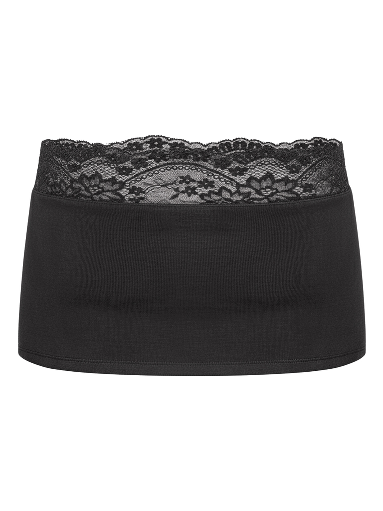 SISTERS Chân váy mini lưng phối ren Lavinia - Đen