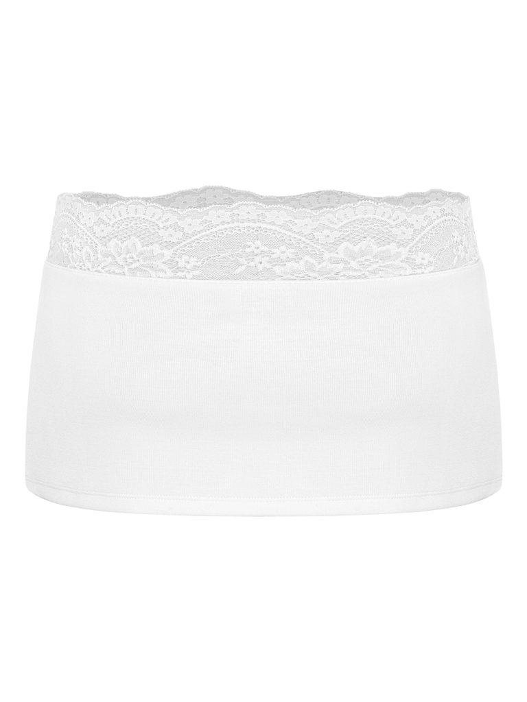 SISTERS Chân váy mini lưng phối ren Lavinia - Trắng