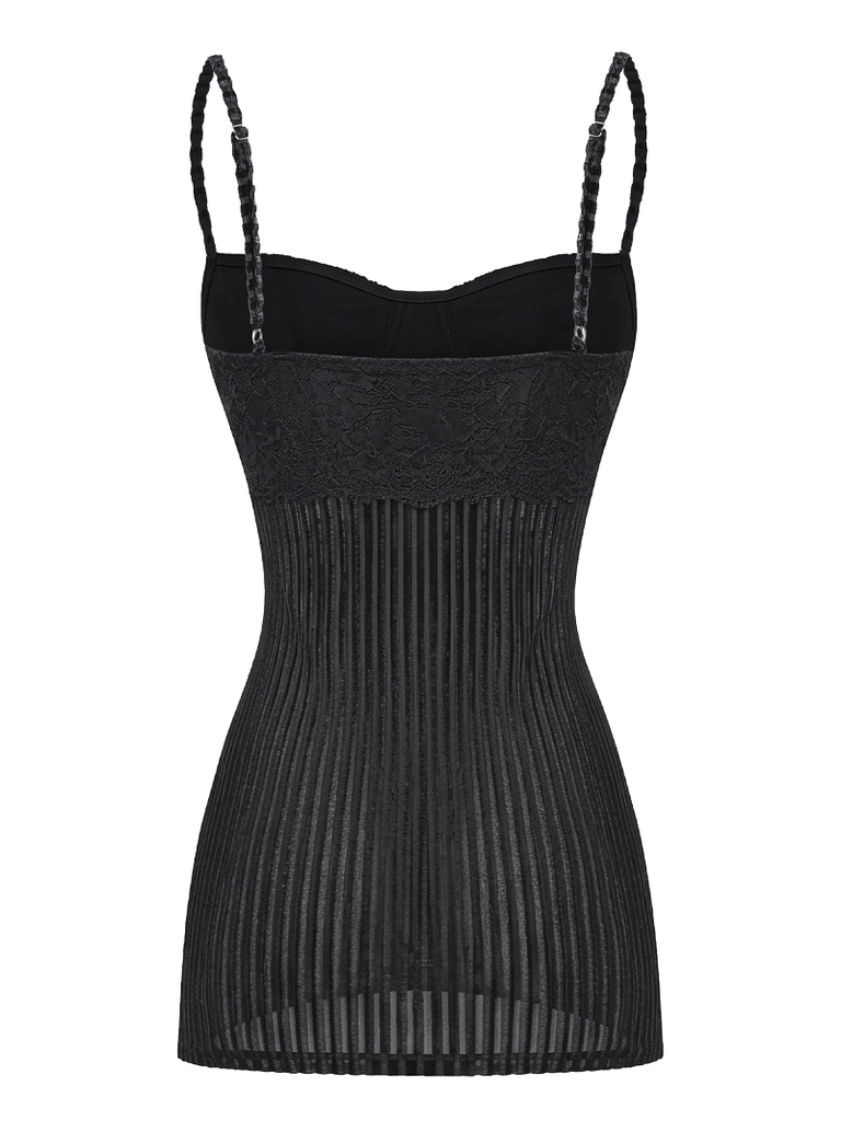 SISTERS Váy đầm body phối ren ngực Ronja