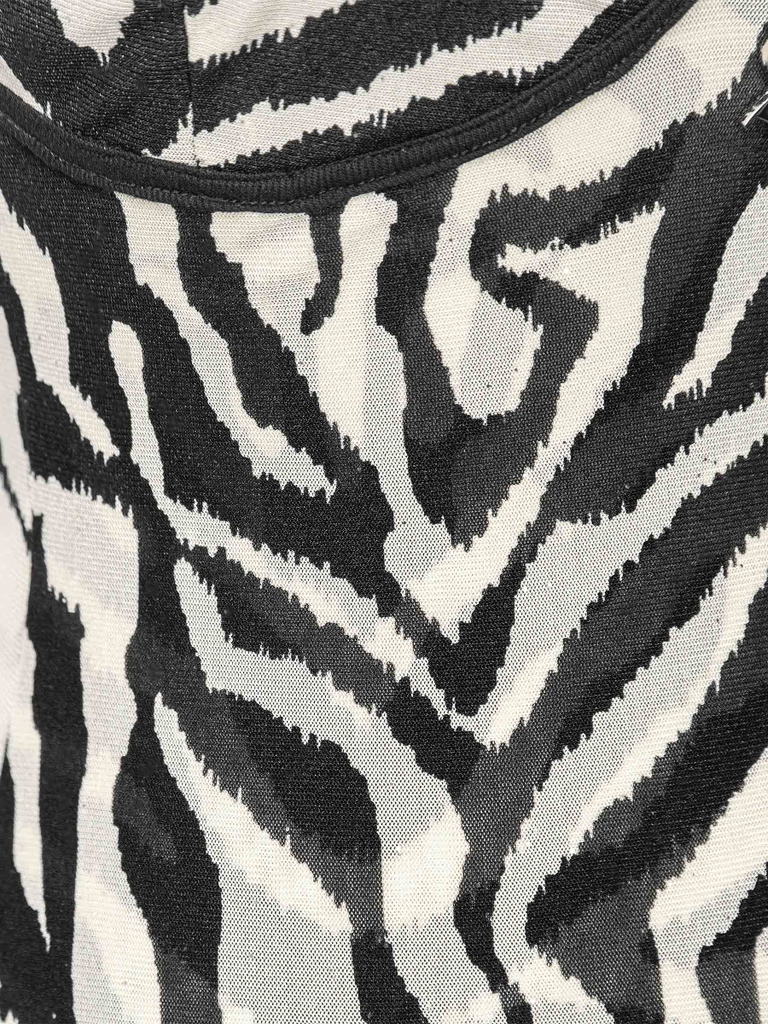 SISTERS Váy đầm body xuyên thấu Zebra
