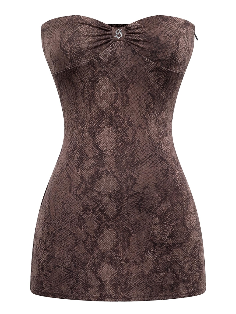 SISTERS Xiomara Dress - Nâu