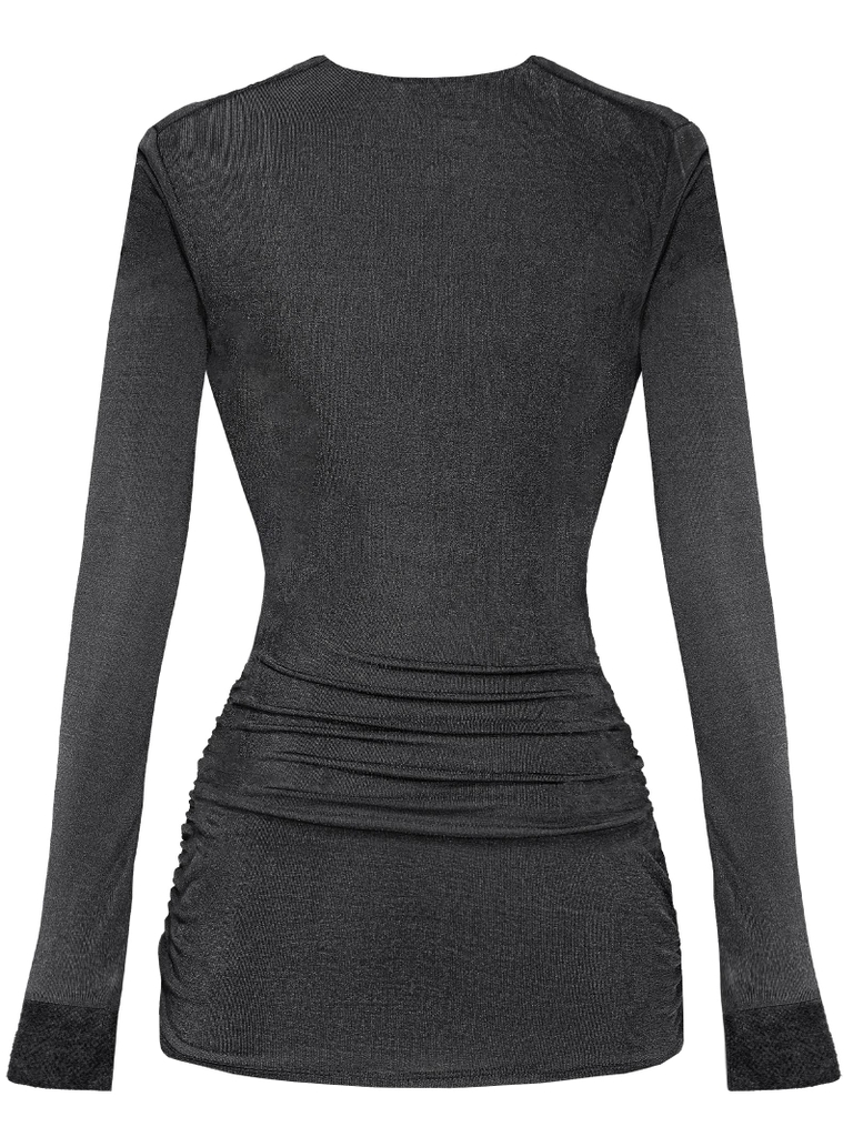 SISTERS Váy đầm body cổ đổ Anise