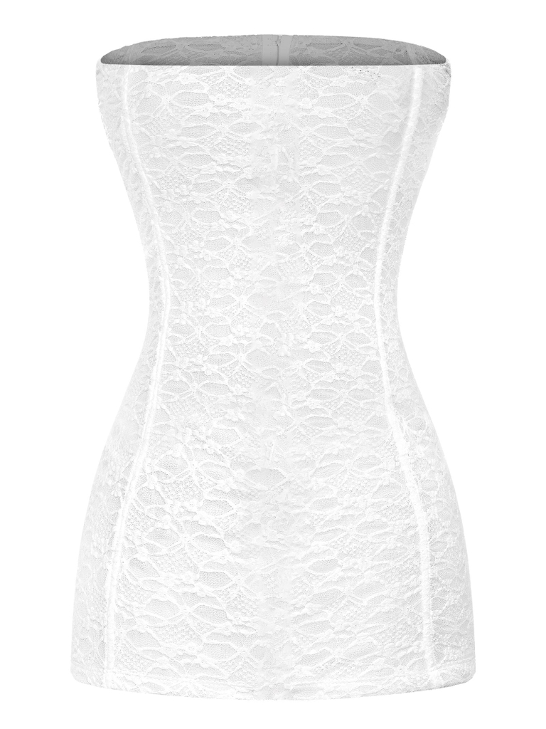 SISTERS Váy đầm body ren phối móc cài Benedicta