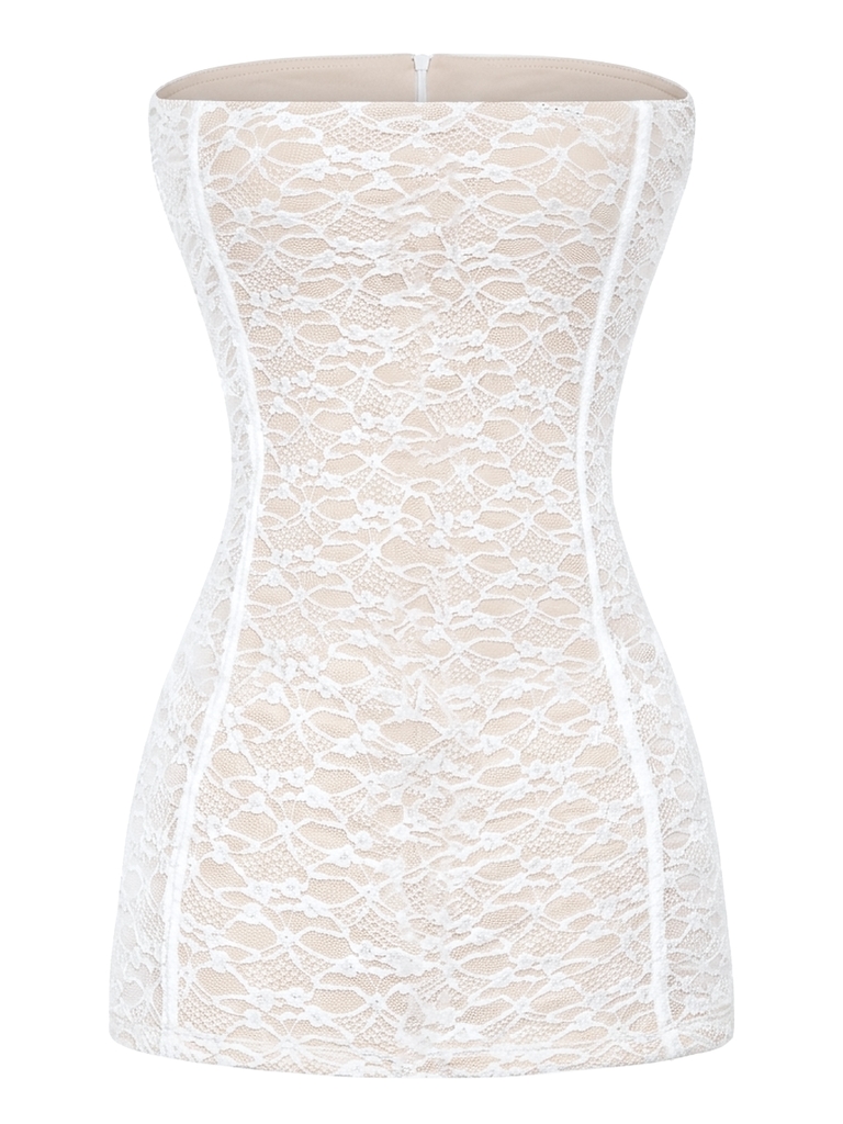 SISTERS Váy đầm body ren phối móc cài Benedicta