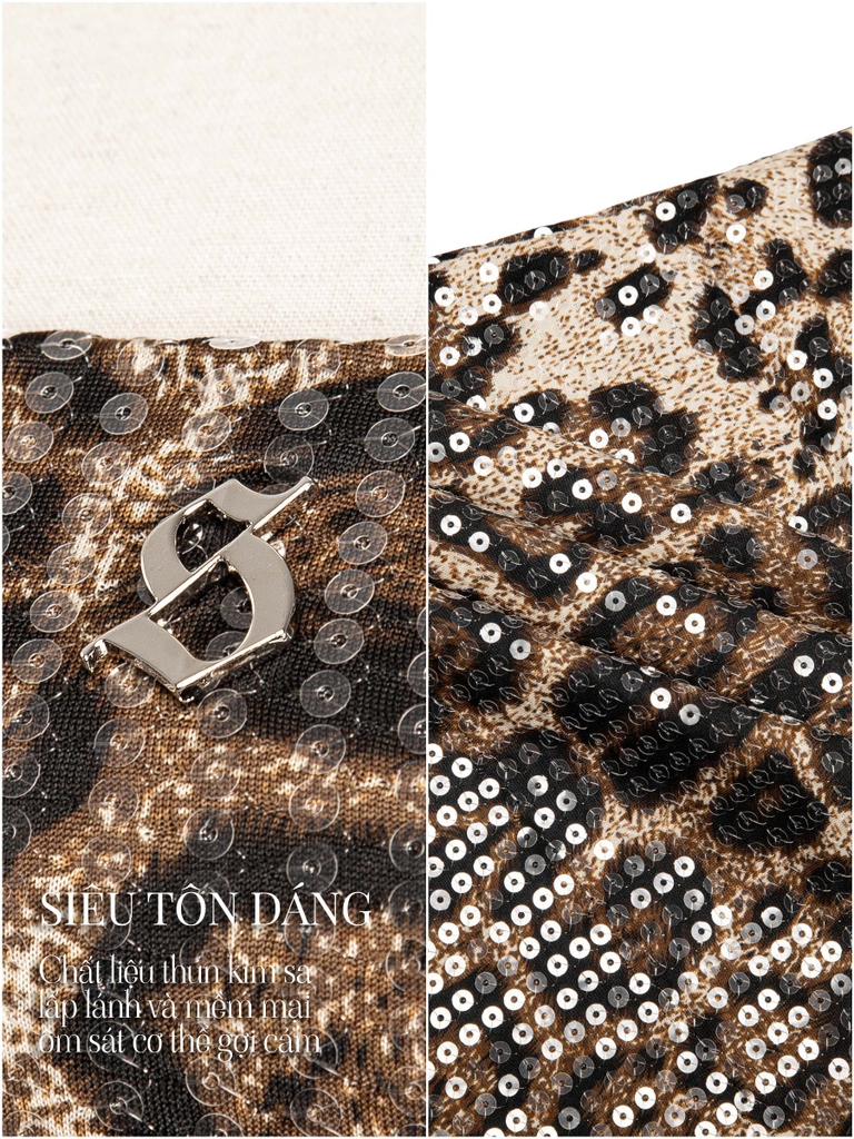 SISTERS Váy đầm body cúp ngực Harper - Xám