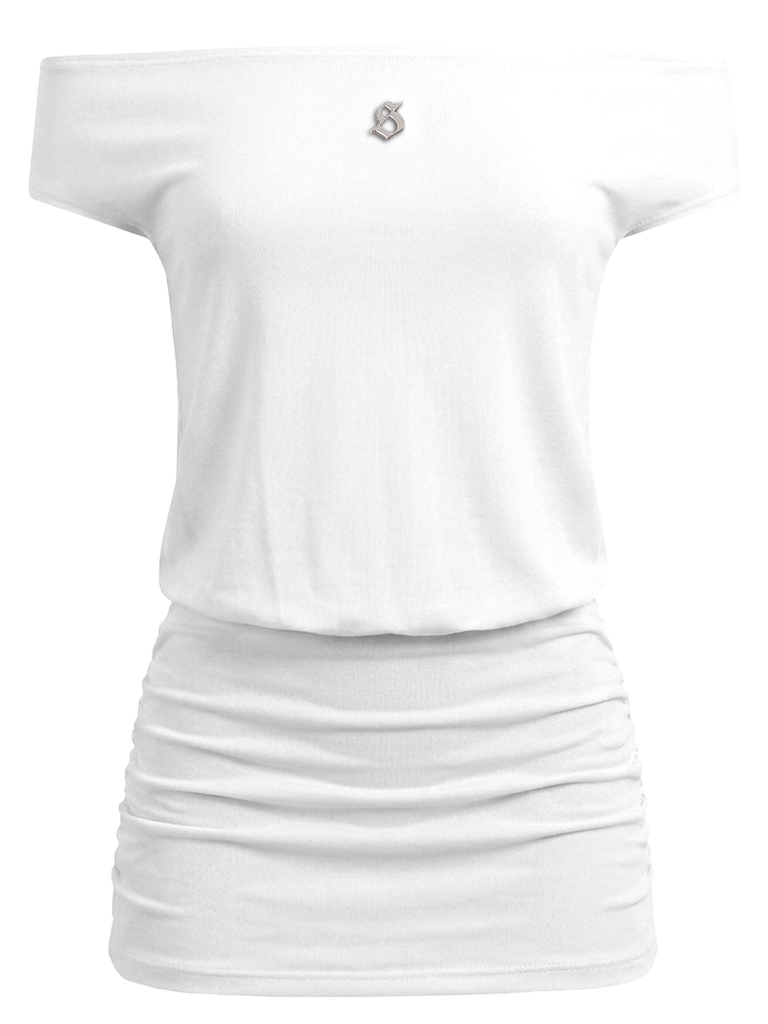 SISTERS Váy đầm body trễ vai Aine - Trắng