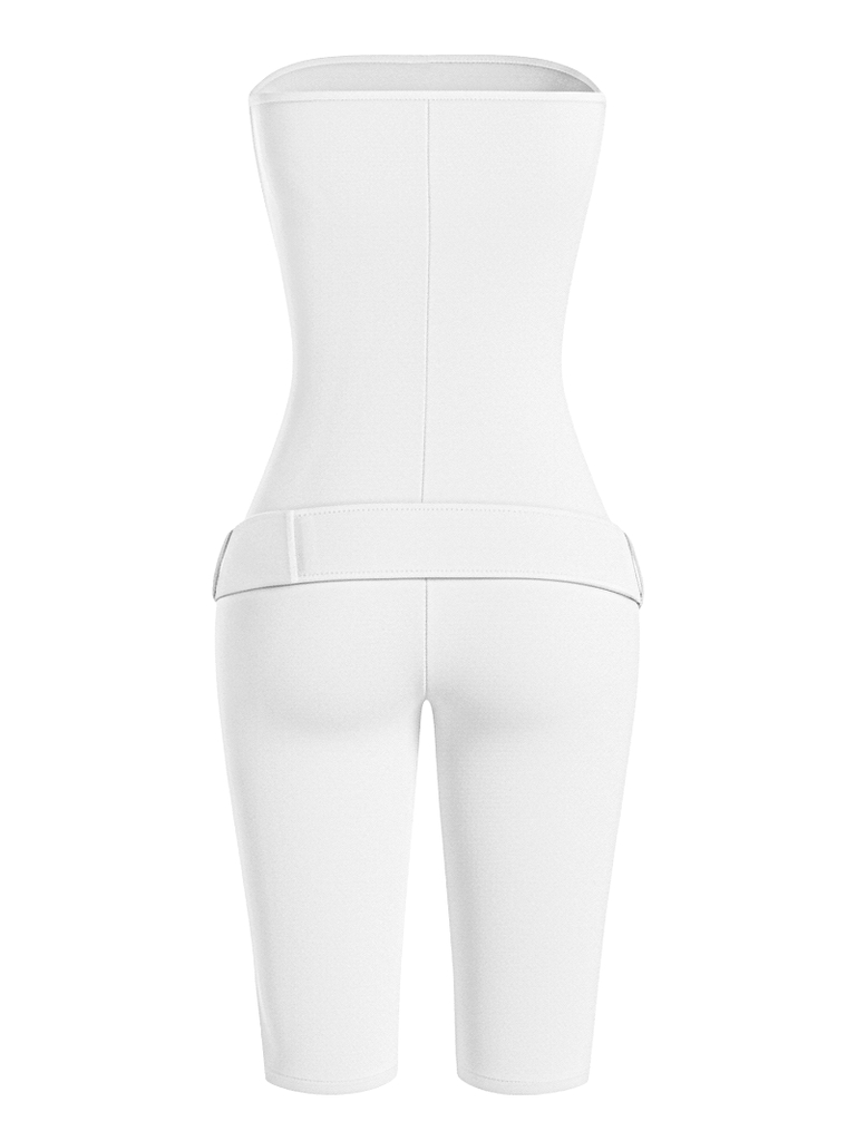 SISTERS Jump lửng cúp ngực kèm belt Amelie - Trắng