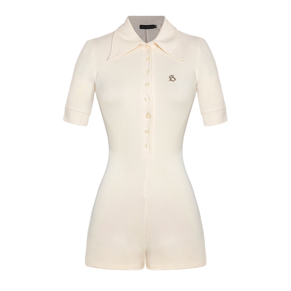 SISTERS Jump đùi cổ bẻ Camill