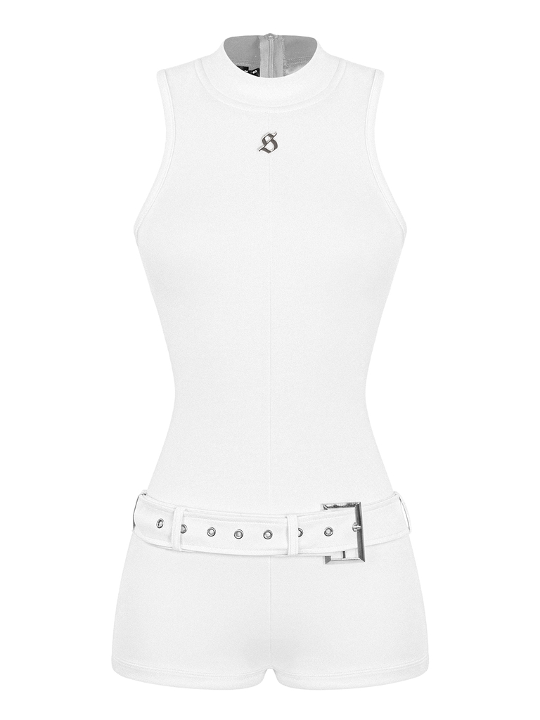 SISTERS Jump đùi cao cổ kèm nịt Frosting - Trắng